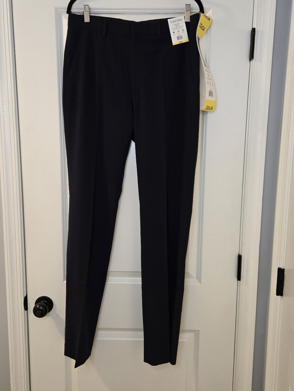 NWT Calvin Klein Mens Slim Fit Blue Dress Pants - Sz 32 X 34
